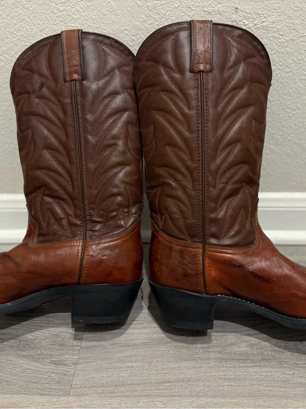 MENS DURANGO COWBOY BROWN BOOTS SIZE 10 Mexican Hand Made